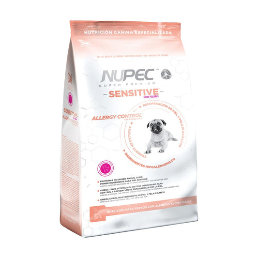 NUPEC - Sensitive Alimento Seco Alergias Alimentarias Perro Adulto Razas Pequeñas 8kg