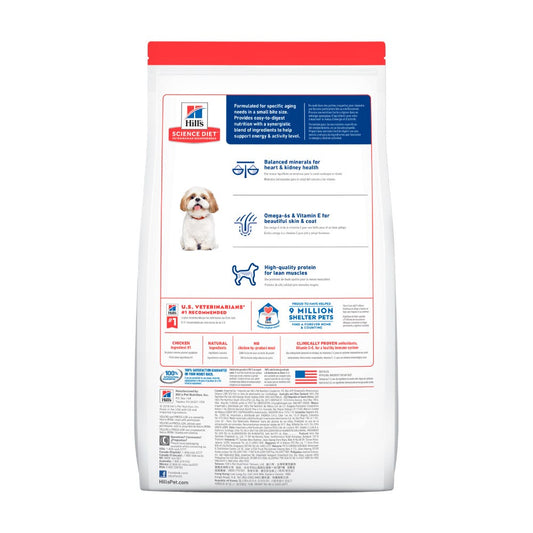 HILL'S SCIENCE DIET - Small Bites Alimento Seco Perro Senior +7 Razas Medianas 2.3 kg