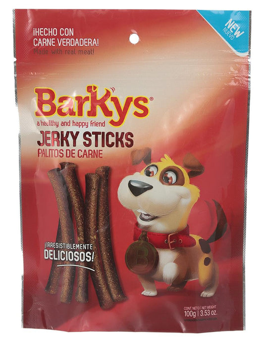 BARKYS - Premios Jerky Palitos Para Perro Sabor Carne 100 g