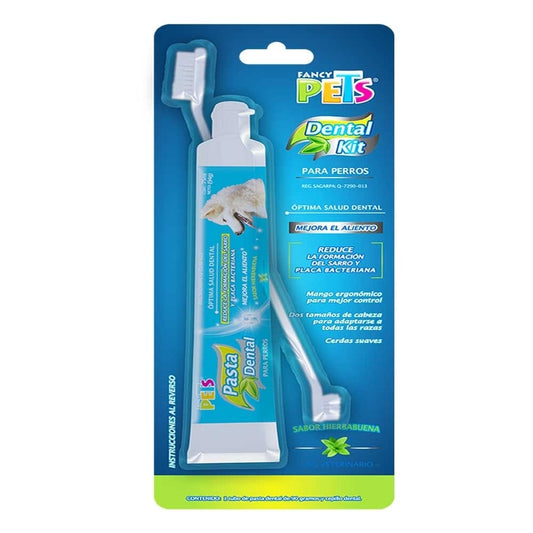 FANCY PETS - Kit Dental Pasta y Cepillo